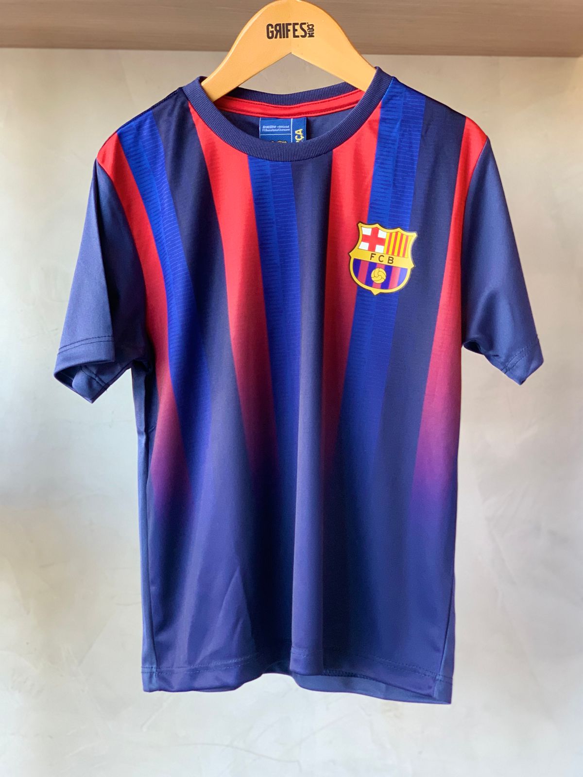 CAMISETA INF BARCELONA STAMINA LIST VERT MARINHO