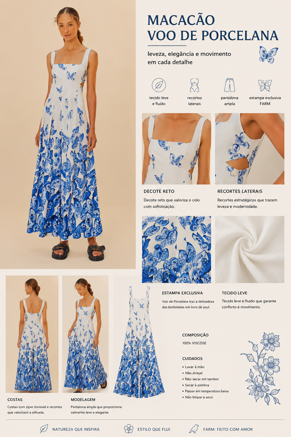 MACACAO VOO DE PORCELANA BRANCO