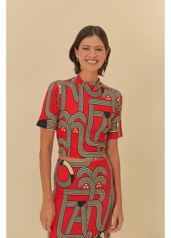 BLUSA FEM LOGOTUCA VERMELHO