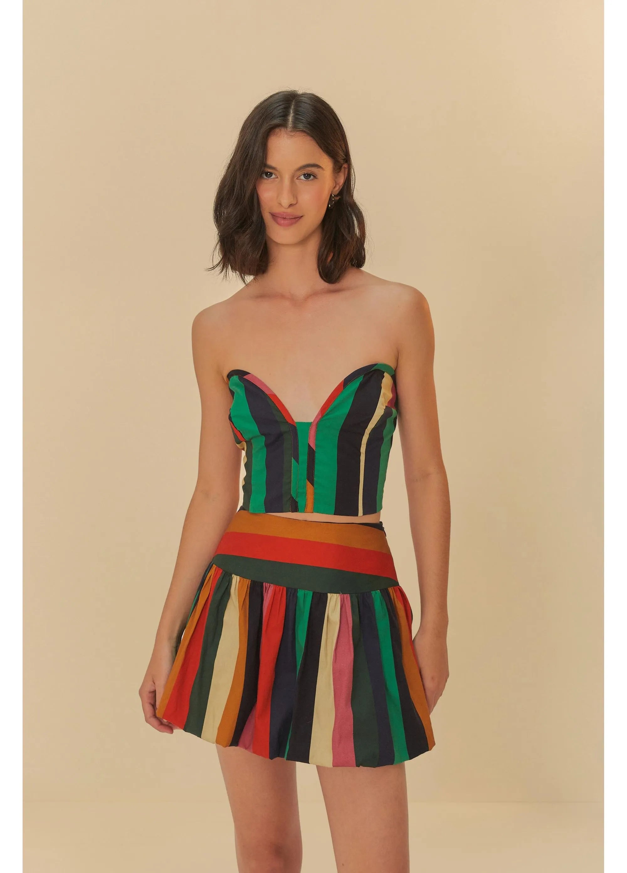 CROPPED LISTRA ONDA DE COR DIVERSAS