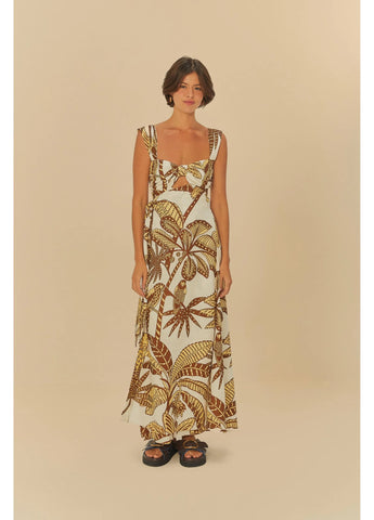 VESTIDO LONGO AMAZONIA OFF WHITE