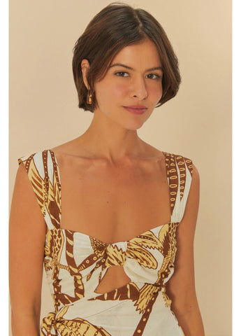 VESTIDO LONGO AMAZONIA OFF WHITE