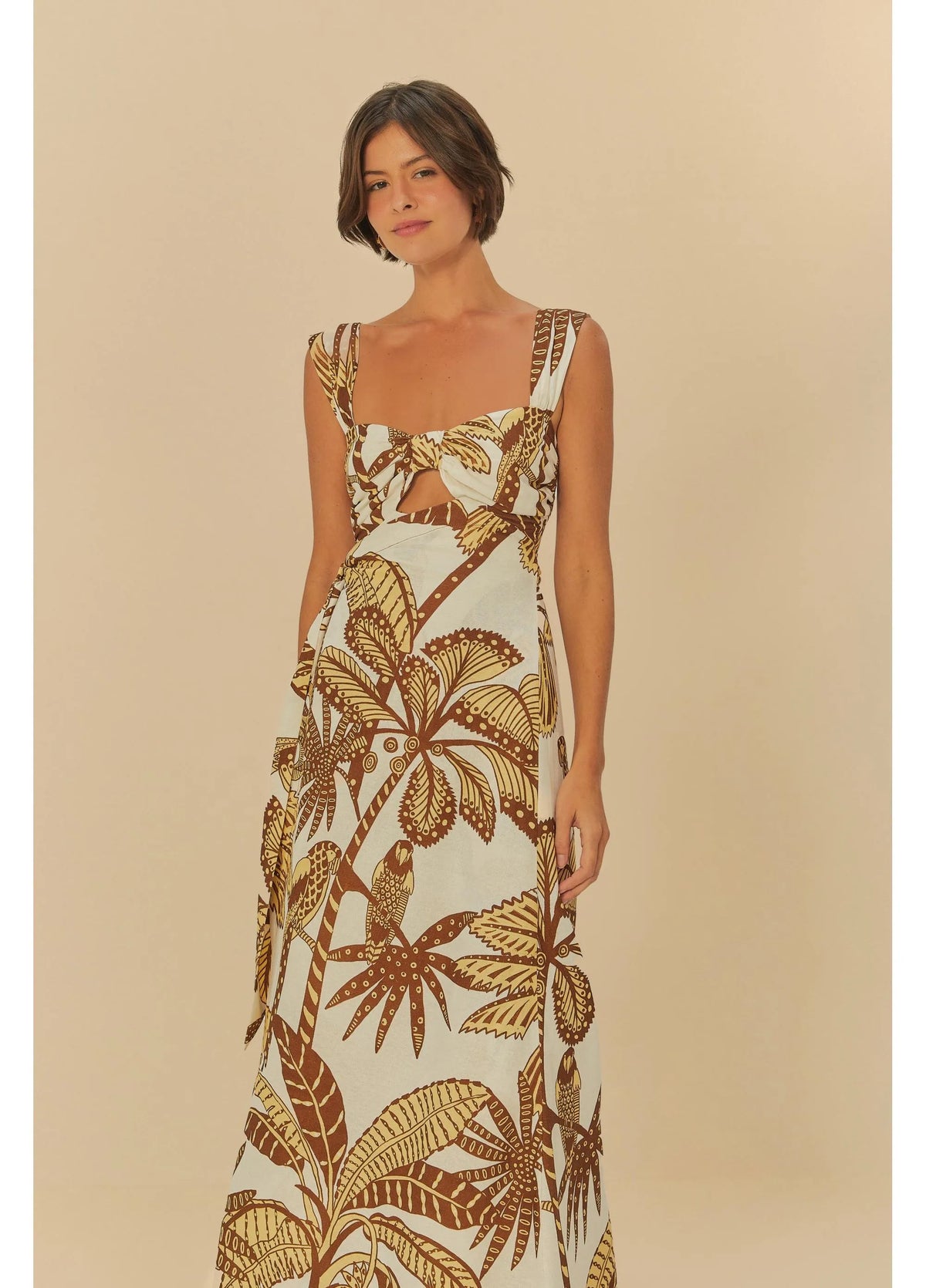 VESTIDO LONGO AMAZONIA OFF WHITE