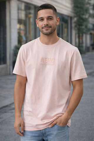 CAMISETA MASC MC SILKADA AEROPOSTALE ROSA CLARO