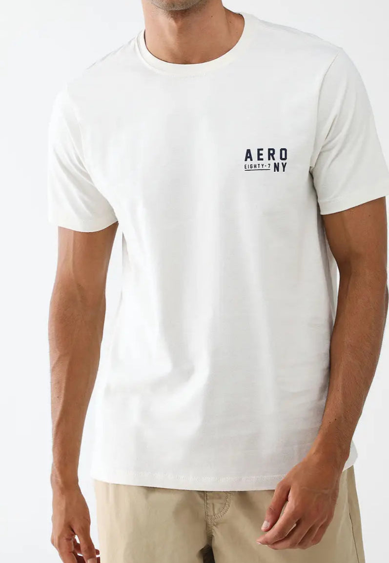 CAMISETA MASC MC COMFORT AEROPOSTALE CREME