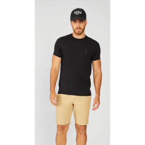 CAMISETA MASC MC A87 AEROPOSTALE PRETO