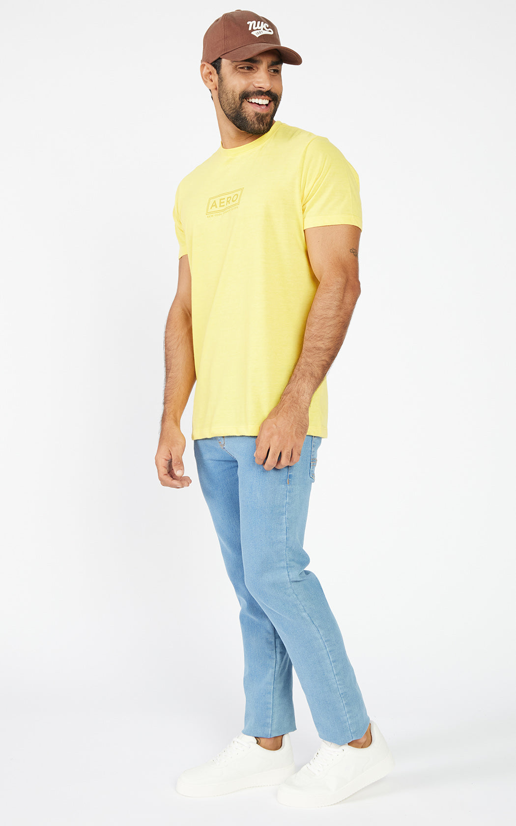 CAMISETA MASC MC AEROPOSTALE AMARELO