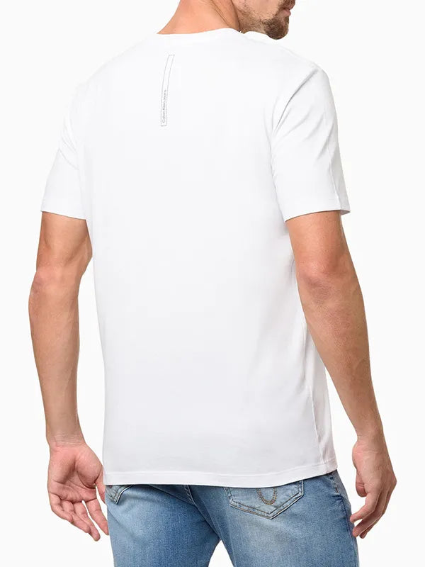 CAMISETA CKJ MAS MC LOGO CALVIN KLEIN CK BRANCO