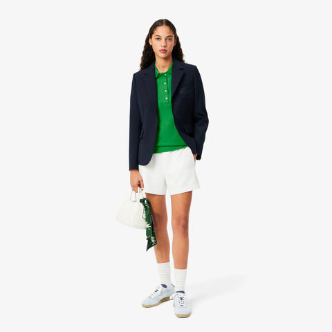 POLO FEM MC LACOSTE VERDE BANDEIRA