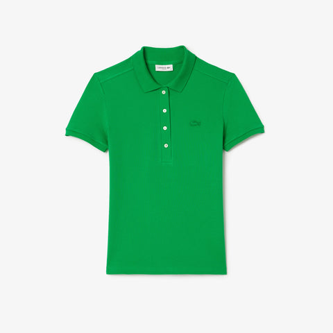 POLO FEM MC LACOSTE VERDE BANDEIRA