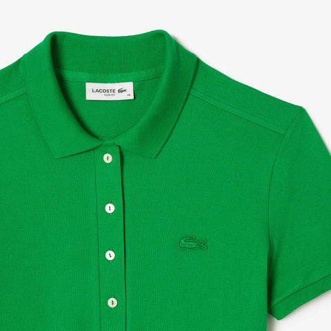 POLO FEM MC LACOSTE VERDE BANDEIRA