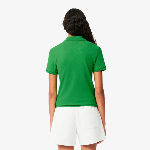 POLO FEM MC LACOSTE VERDE BANDEIRA