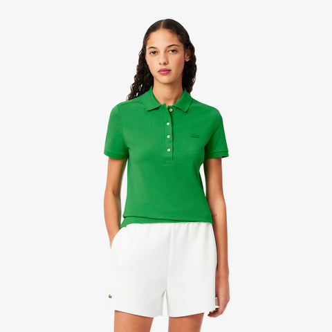 POLO FEM MC LACOSTE VERDE BANDEIRA