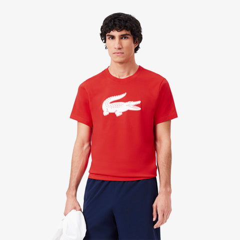 CAMISETA MAS MC LACOSTE VERMELHO