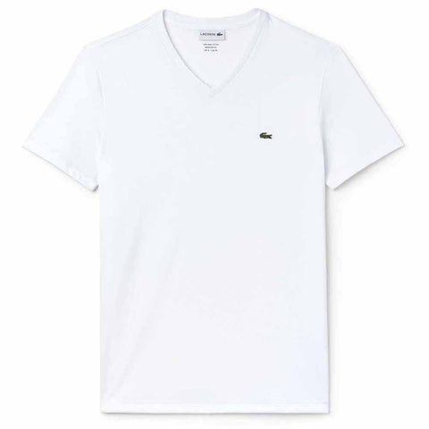 CAMISETA MASC MC GOLA V LACOSTE BRANCO 001