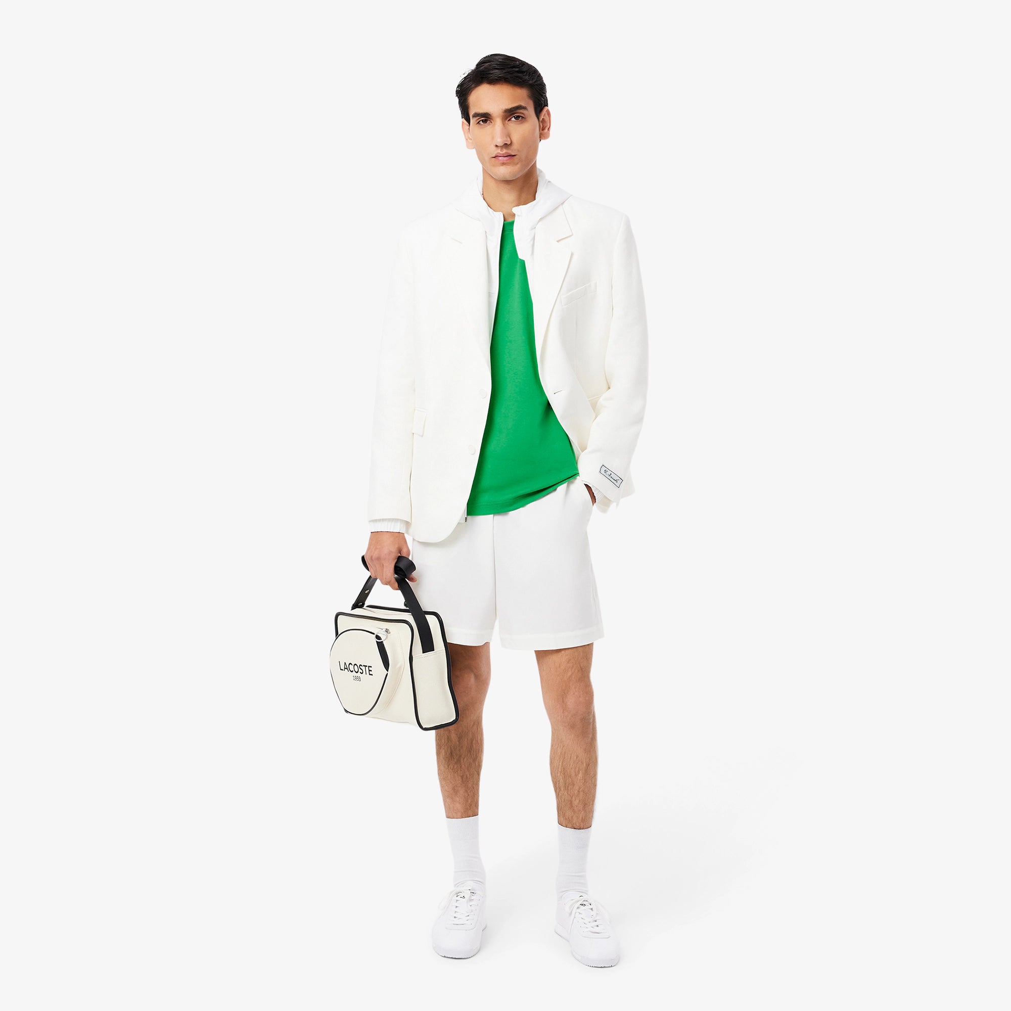 CAMISETA MASC MC LACOSTE VERDE BANDEIRA SIW