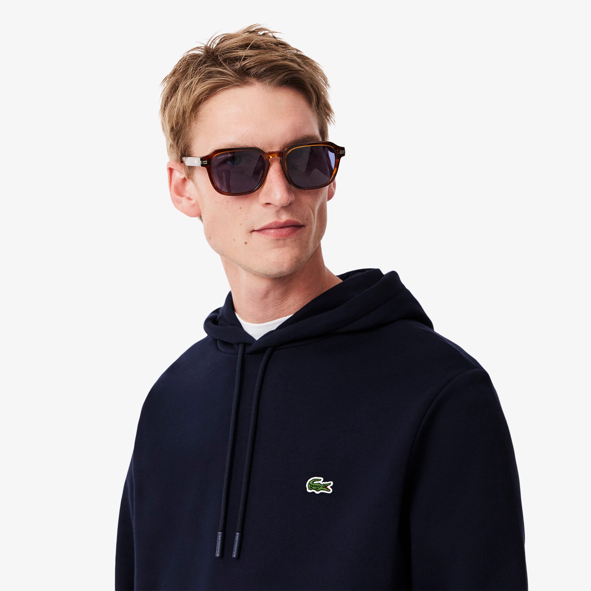 MOLETOM CAPUZ LACOSTE MARINHO