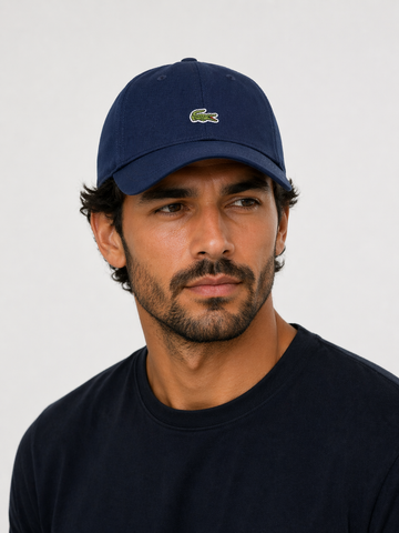 BONE LOGO FRENTE LACOSTE MARINHO