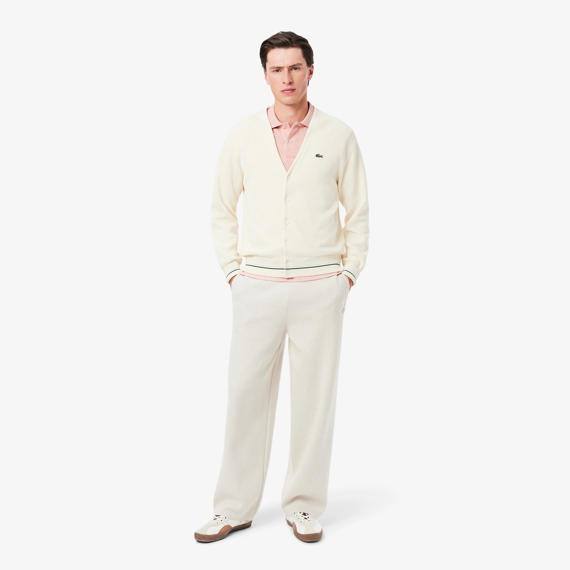 POLO MASC MC LACOSTE ROSA CLARO I17