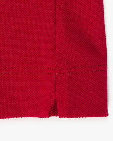 POLO MASC MC DET GOLA LACOSTE BORDO 338