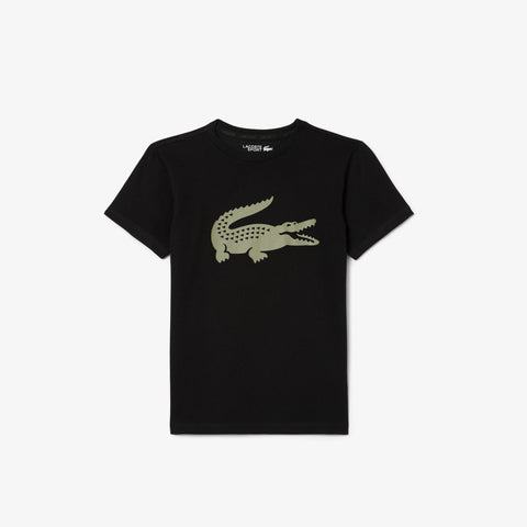 CAMISETA MASC KIDS MC LACOSTE PRETO I6Z