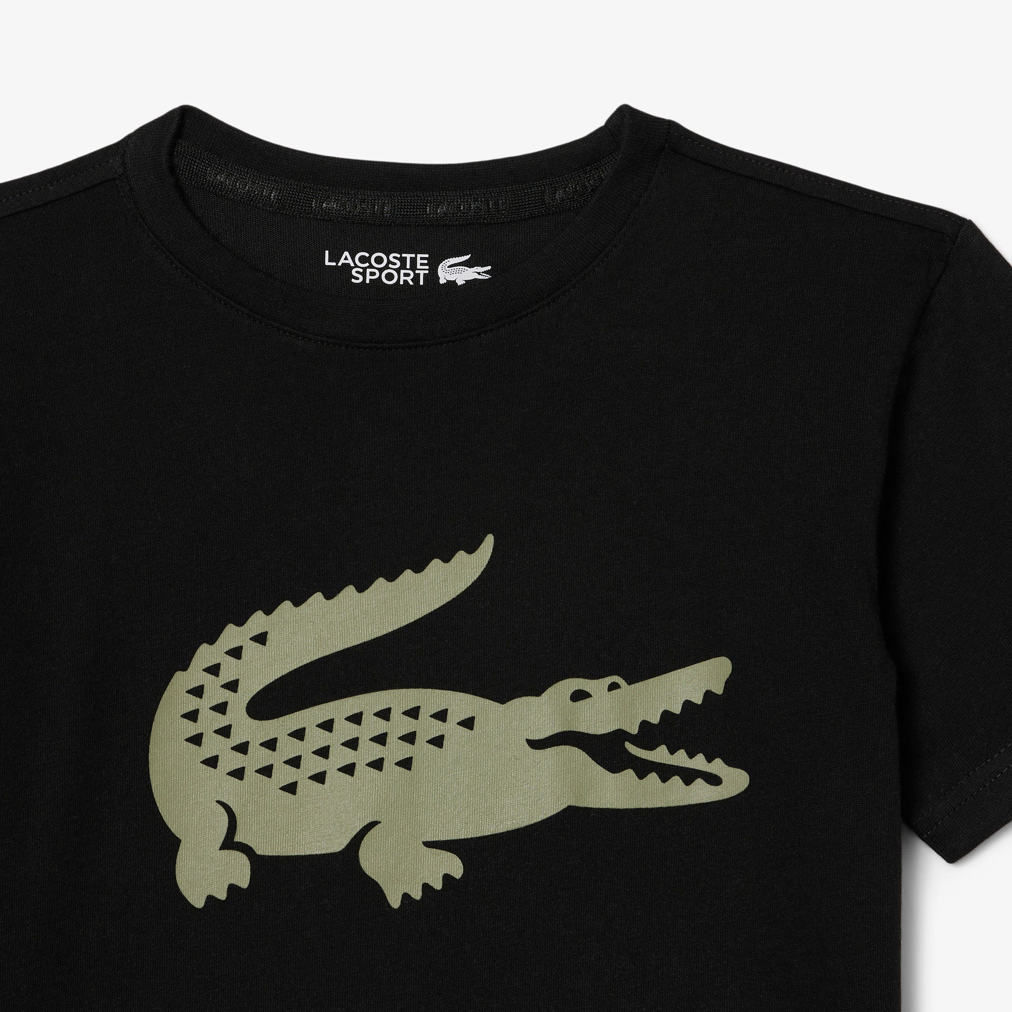 CAMISETA MASC KIDS MC LACOSTE PRETO I6Z