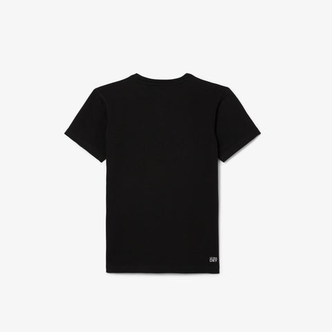 CAMISETA MASC KIDS MC LACOSTE PRETO I6Z