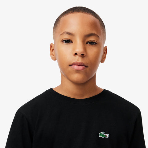 CAMISETA MASC KIDS MC LACOSTE PRETO 031