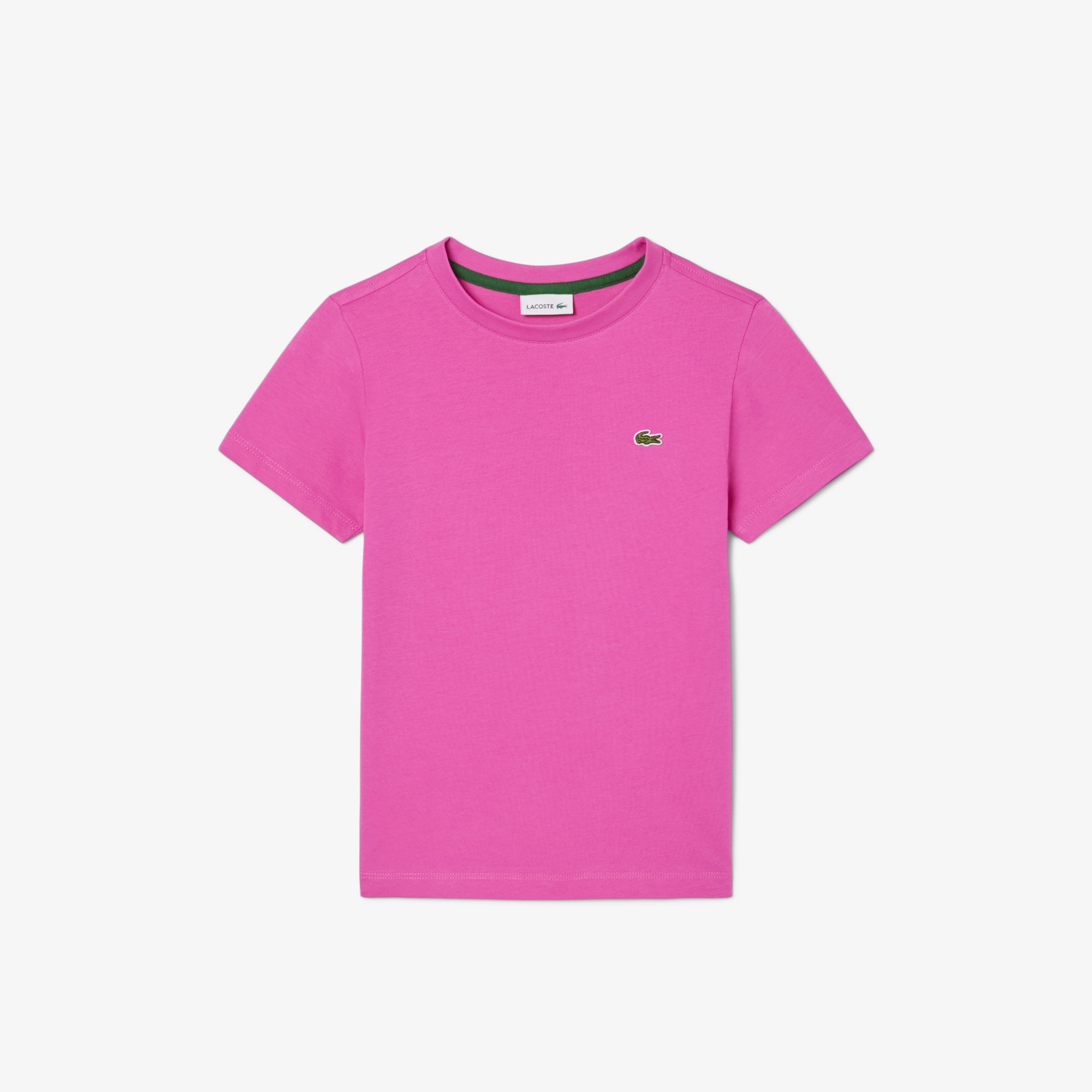 CAMISETA MASC KIDS MC LACOSTE ROSA PINK I1L