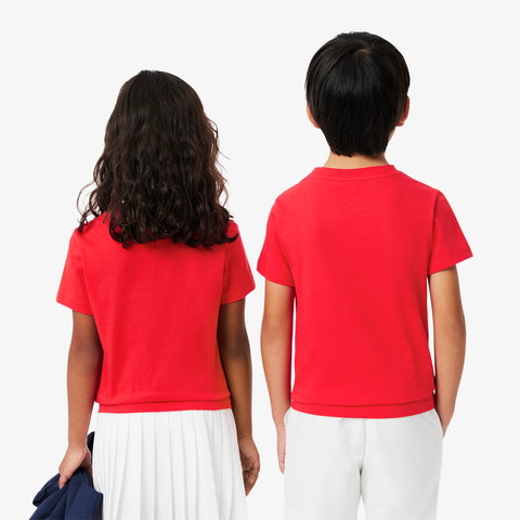 CAMISETA MASC KIDS MC LACOSTE VERMELHO ZBG