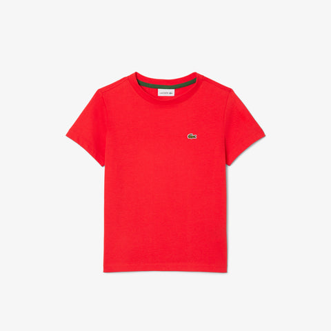 CAMISETA MASC KIDS MC LACOSTE VERMELHO ZBG