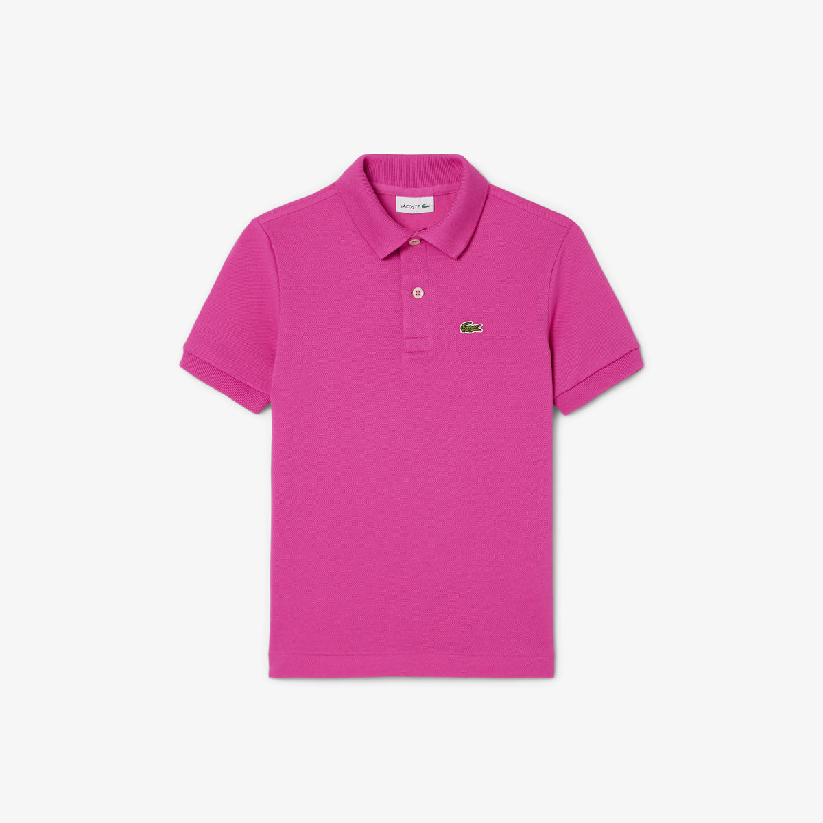 POLO MASC KIDS MC LACOSTE ROSA PINK I1L