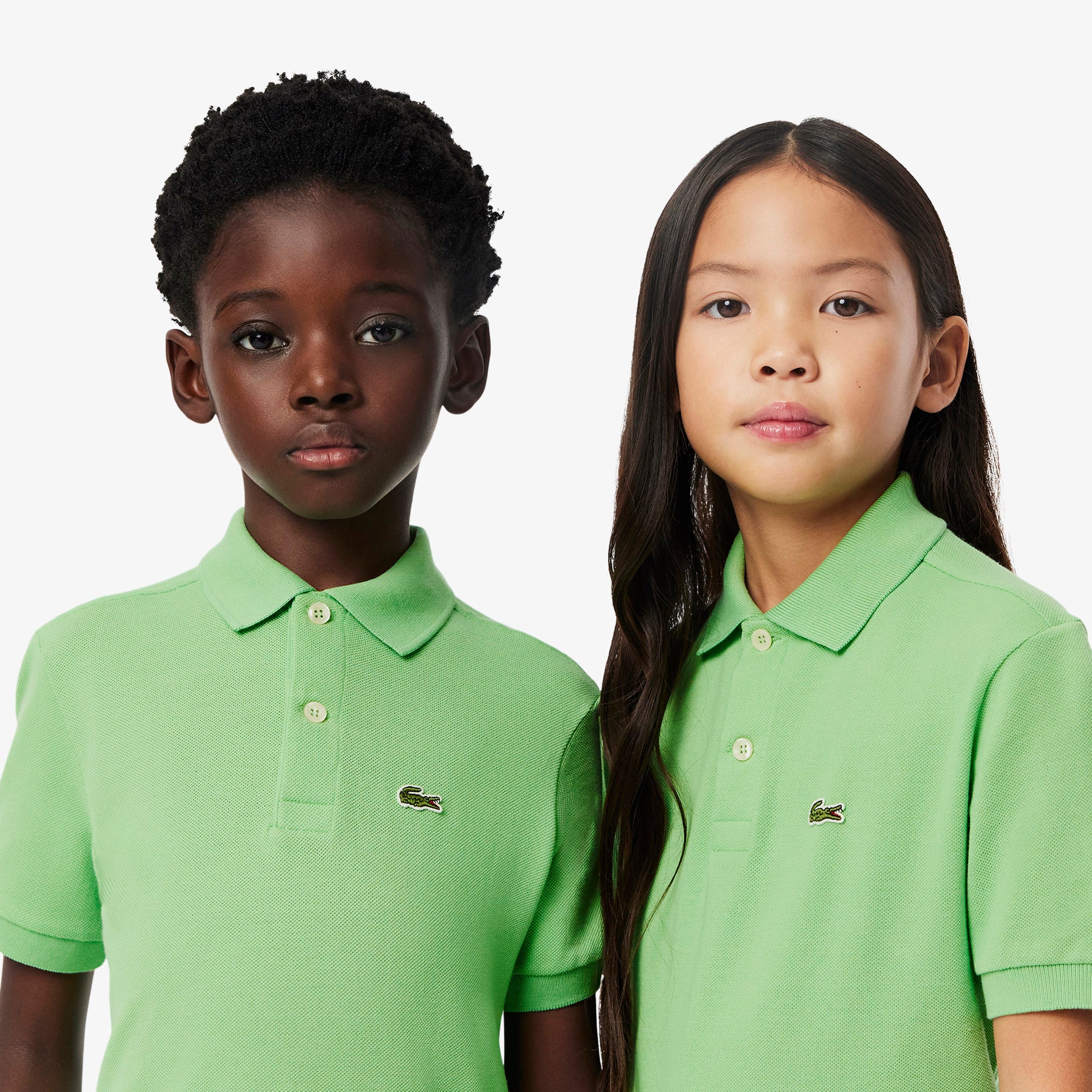 POLO MASC KIDS MC LACOSTE VERDE CLARO TTF
