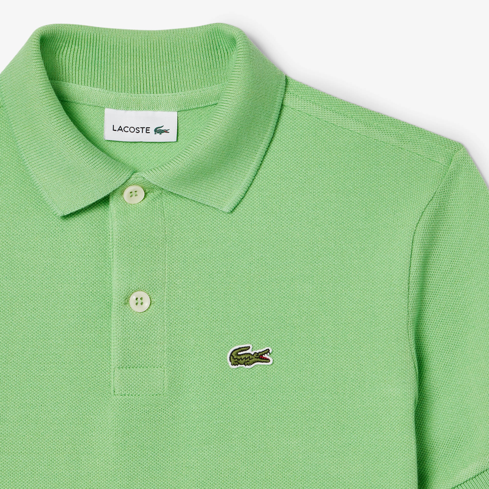 POLO MASC KIDS MC LACOSTE VERDE CLARO TTF