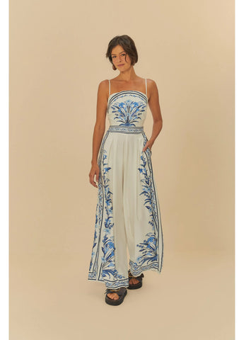 MACACAO FEM PANTALONA ANTONIA BRANCO/AZUL
