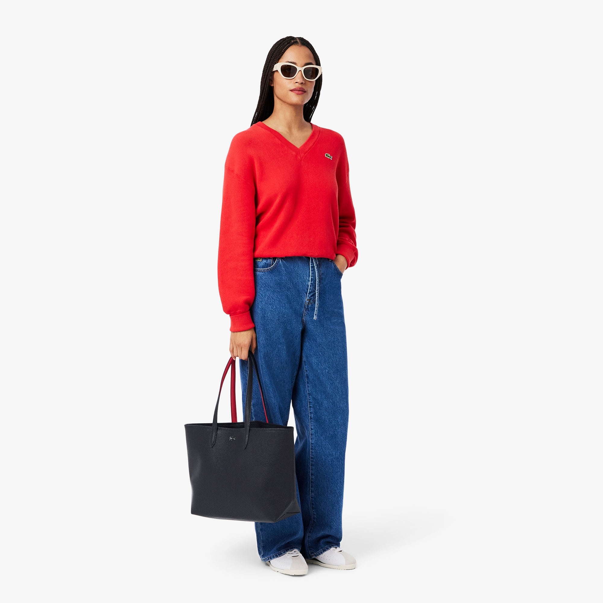 BOLSA FEM SHOPPINH BAG LACOSTE MARINHO