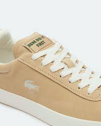 TENIS COURT SNKR BASESHOT FEMME LACOSTE MARROM/OFF WHITE