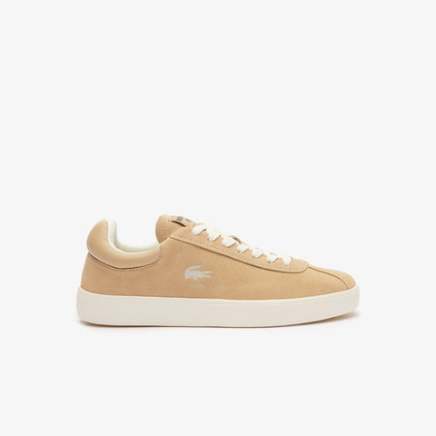 TENIS COURT SNKR BASESHOT FEMME LACOSTE MARROM/OFF WHITE