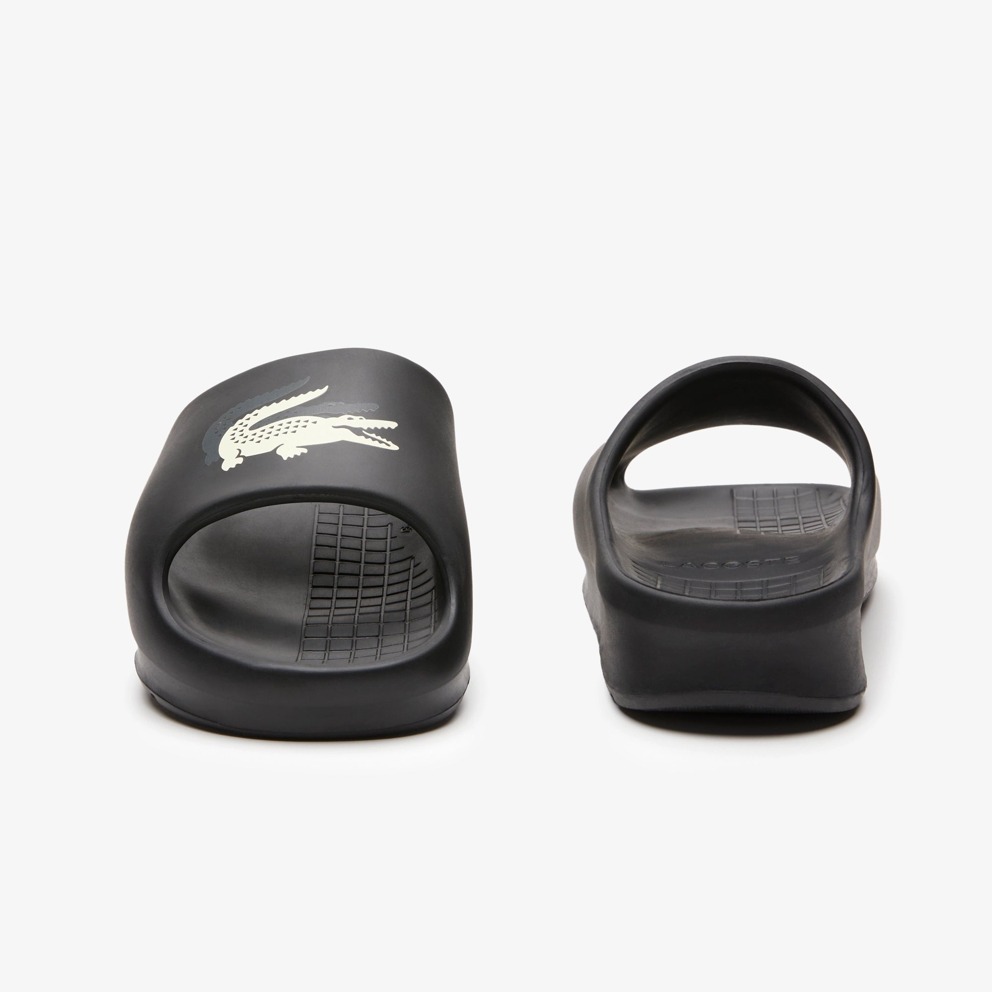 CHINELO SLIDE LACOSTE PRETO
