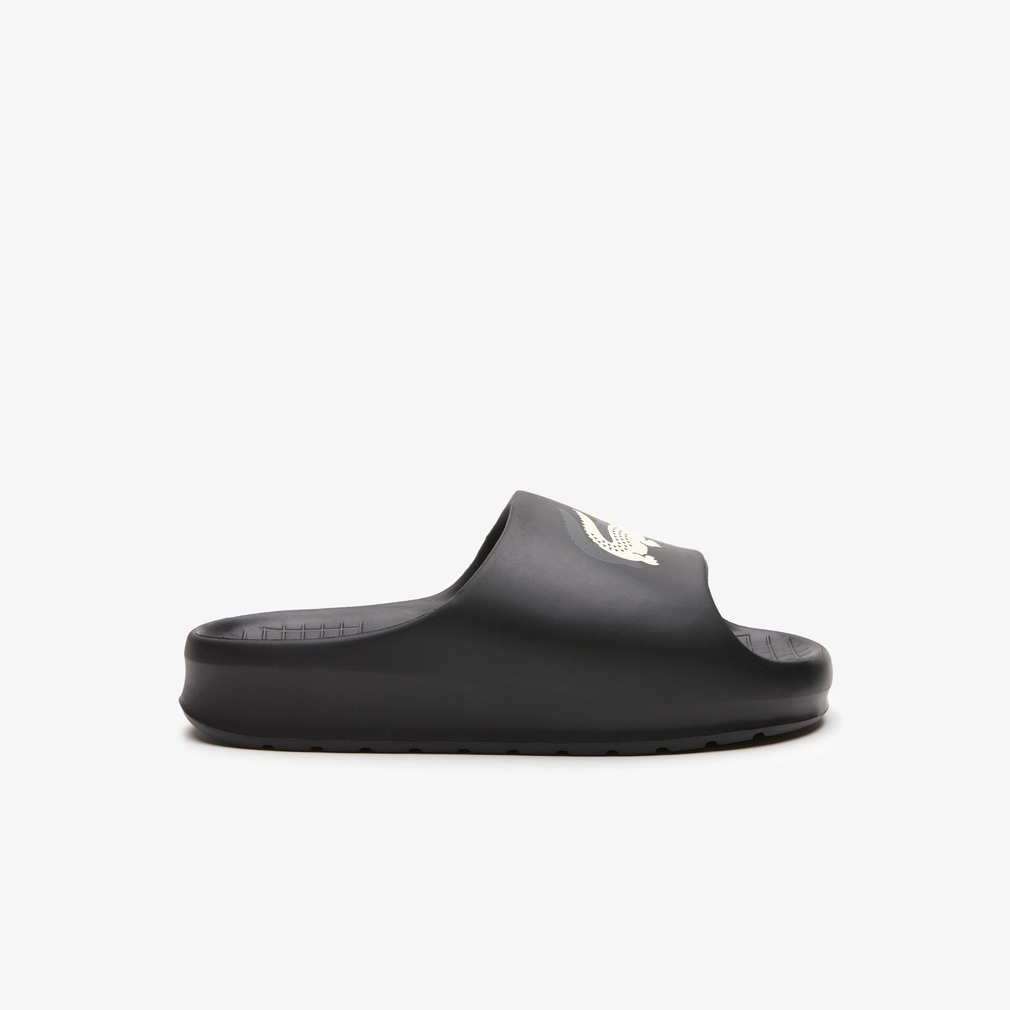 CHINELO SLIDE LACOSTE PRETO
