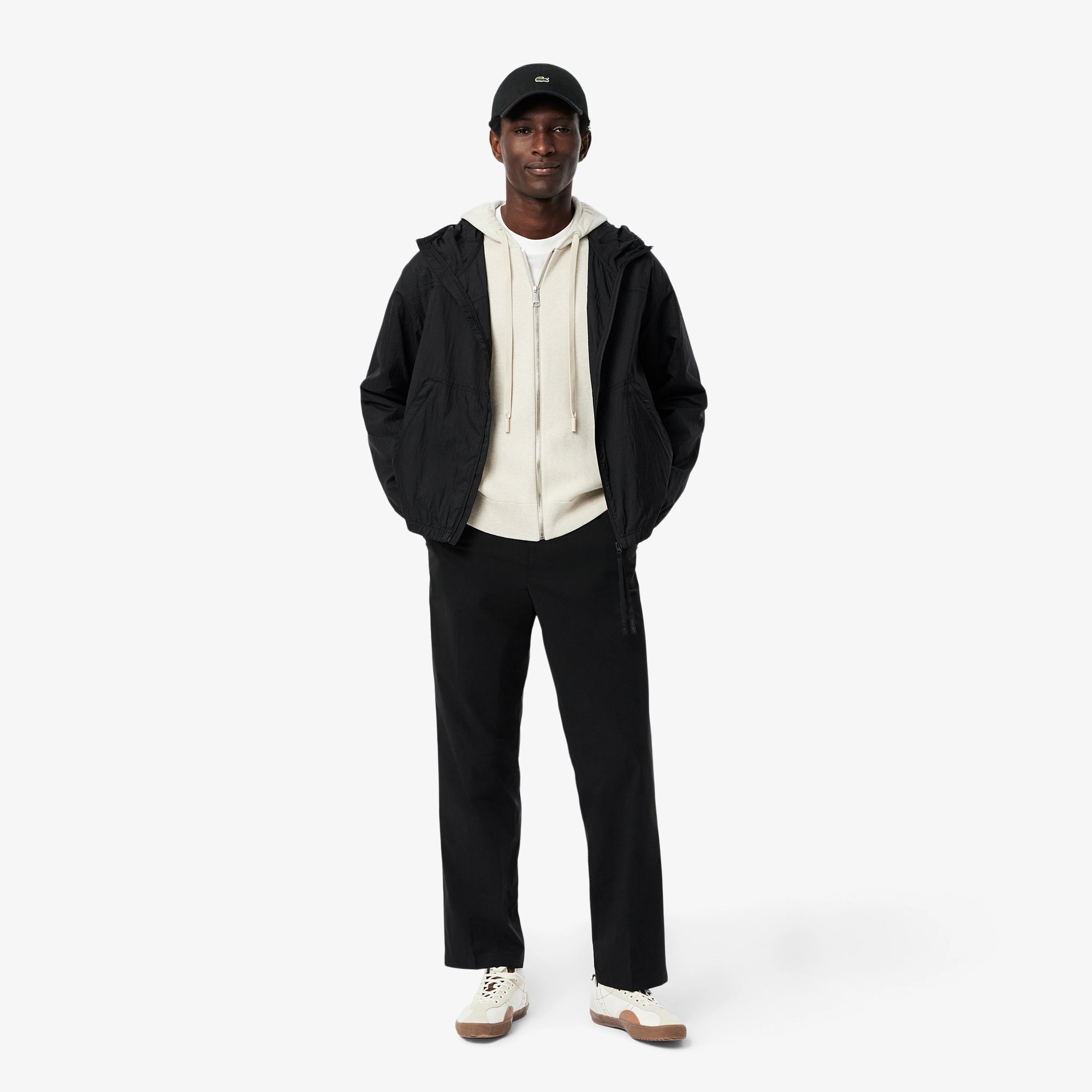 BONE LOGO FRENTE LACOSTE PRETO