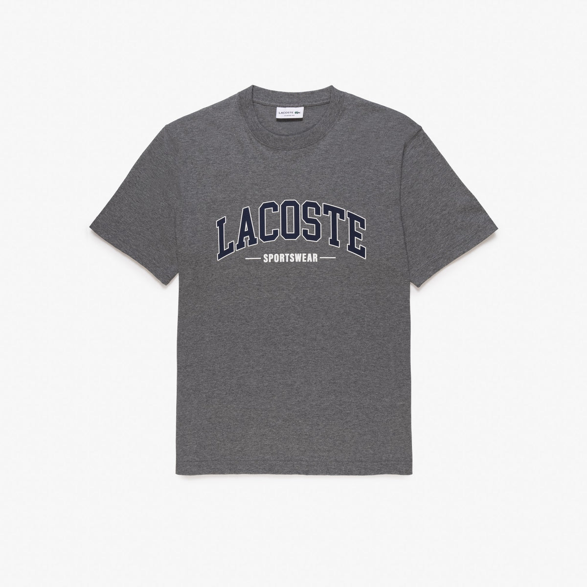 CAMISETA MC MASC LACOSTE CINZA MESCLA