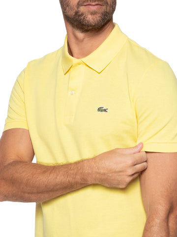 POLO MASC MC LACOSTE AMARELO 107