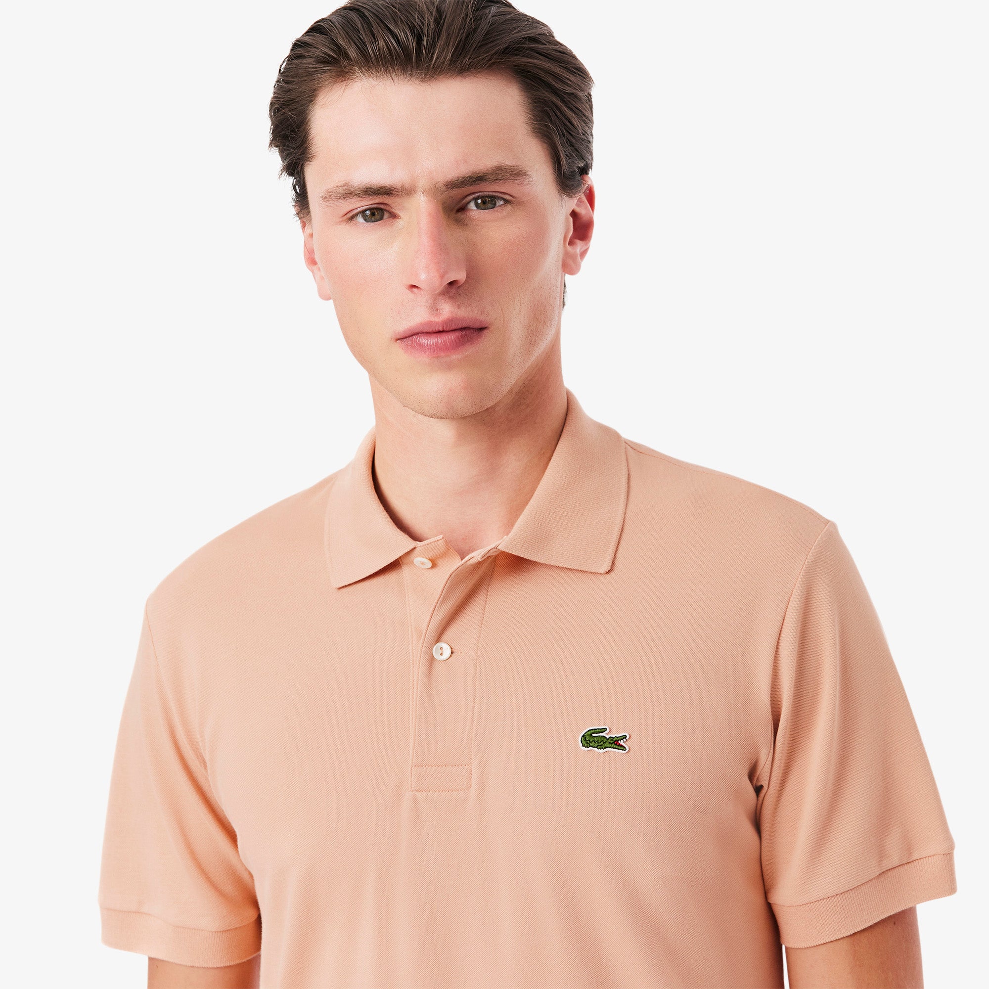 POLO MC MASC LACOSTE ROSE ZIH