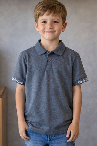 POLO CKJ KIDS MAS LOGO CKJ RETILINEA CHUMBO