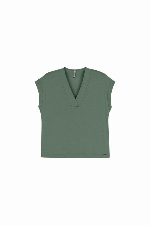CONJ FEM REG E CALCA MOLETINHO VISCOSE VERDE