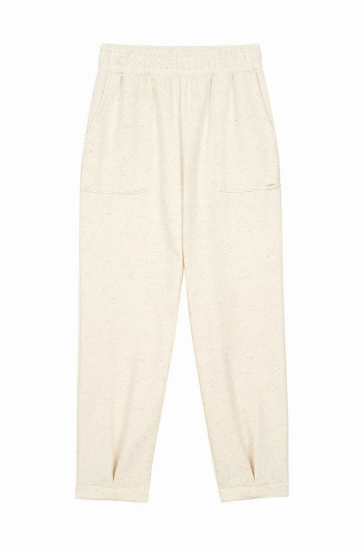 CALCA FEM EM MOLETOM C LINHO OFF WHITE