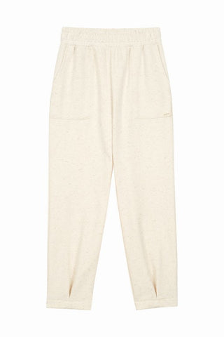 CALCA FEM EM MOLETOM C LINHO OFF WHITE