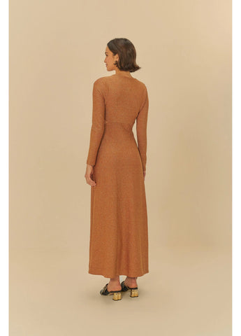 VESTIDO CROPPED FIVELA LUREX AVELA