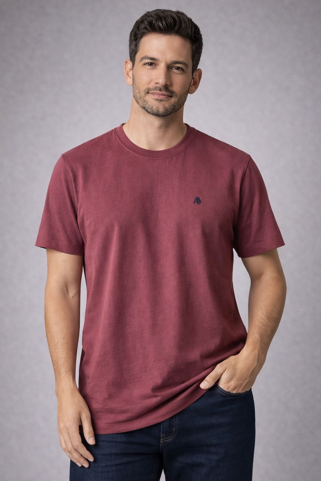 CAMISETA MASC MC A87 AEROPOSTALE VINHO
